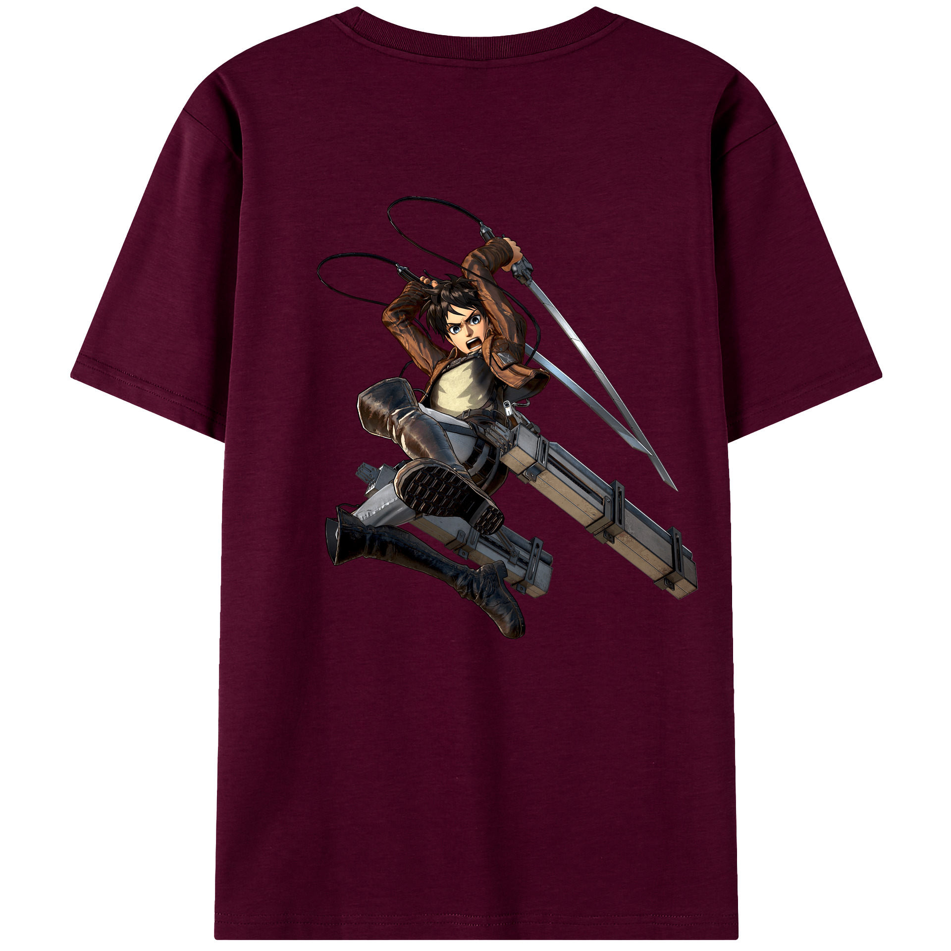 （画像用） 進撃の巨人 エレン･イェーガー Attack on Titan Eren Jäger レディース半袖Tシャツ(バックプリント)
